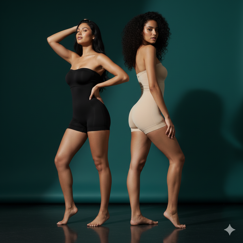 Sculpting Cotton-Spandex Body Shapers Twin Pack - Essential Duo
