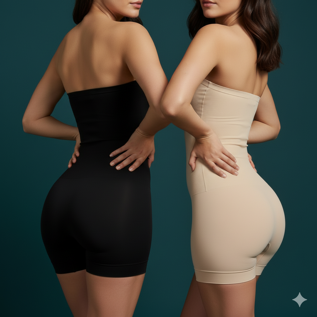 Sculpting Cotton-Spandex Body Shapers Twin Pack - Essential Duo