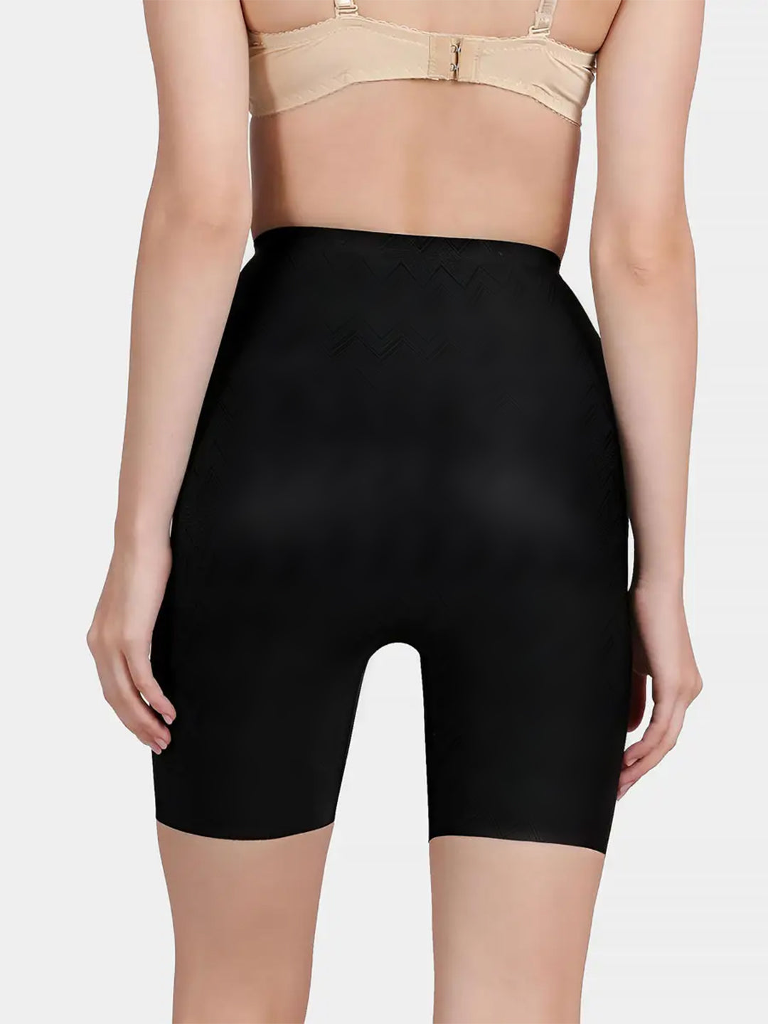High-Waist Tummy & Thigh Shaper - Seamless Body Contouring Shorts