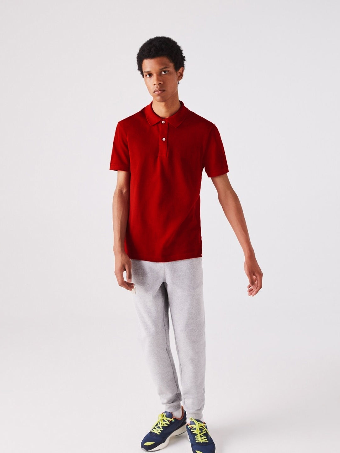 Cotton Polo T-Shirt - Men's Red Short Sleeve (S-XL)