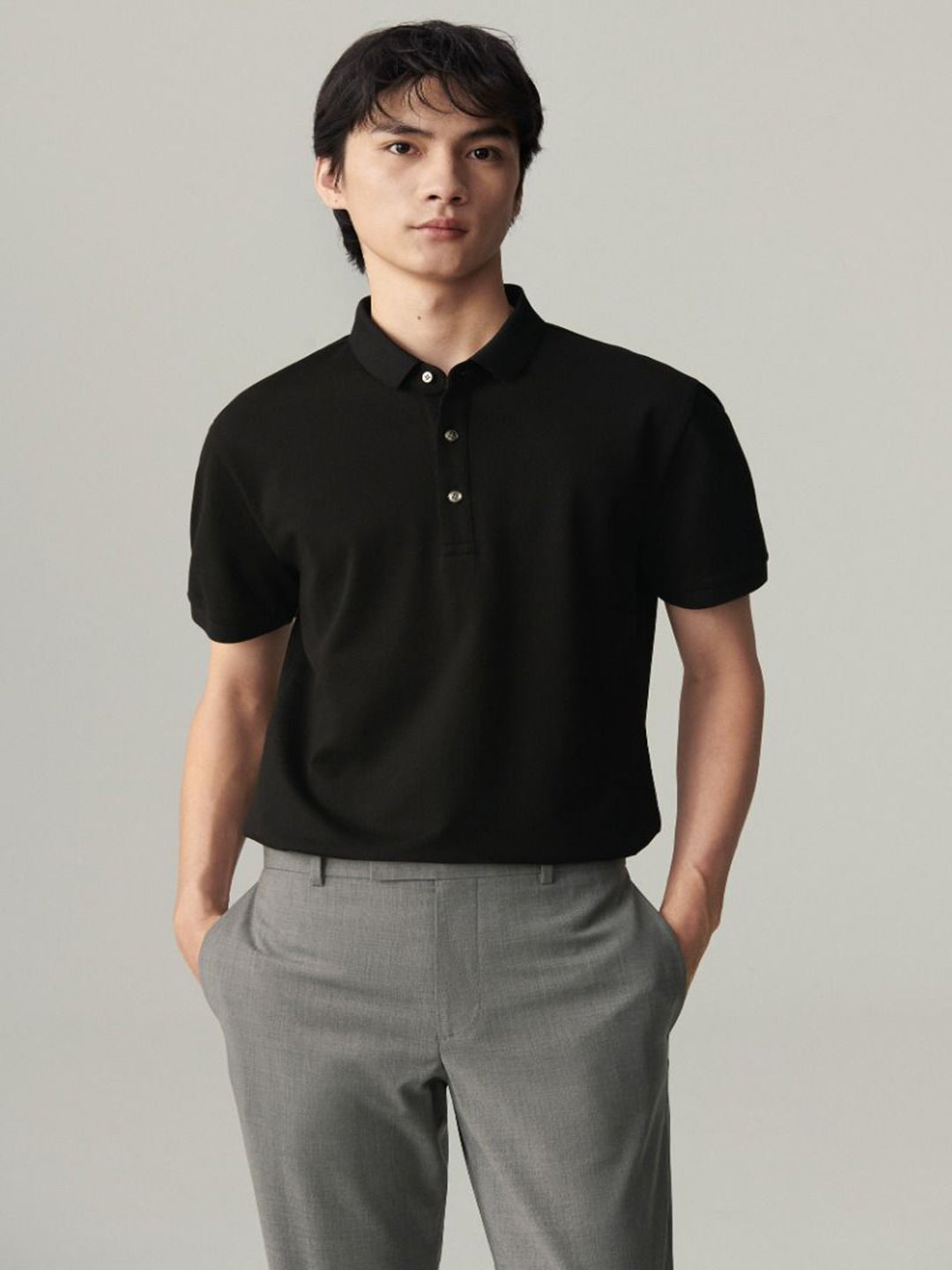 Premium Cotton Polo Shirt - Classic Fit Men's Short Sleeve