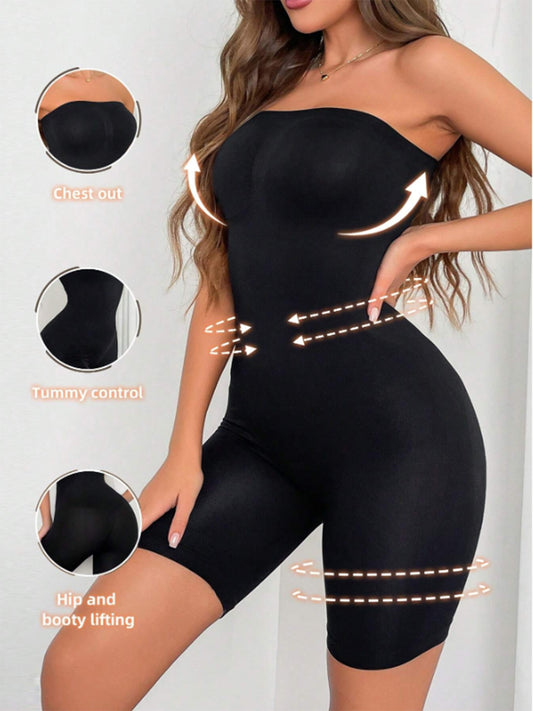 Complete Body Shaper - Strapless Chest Out, Tummy Control & Hip Lift Bodysuit