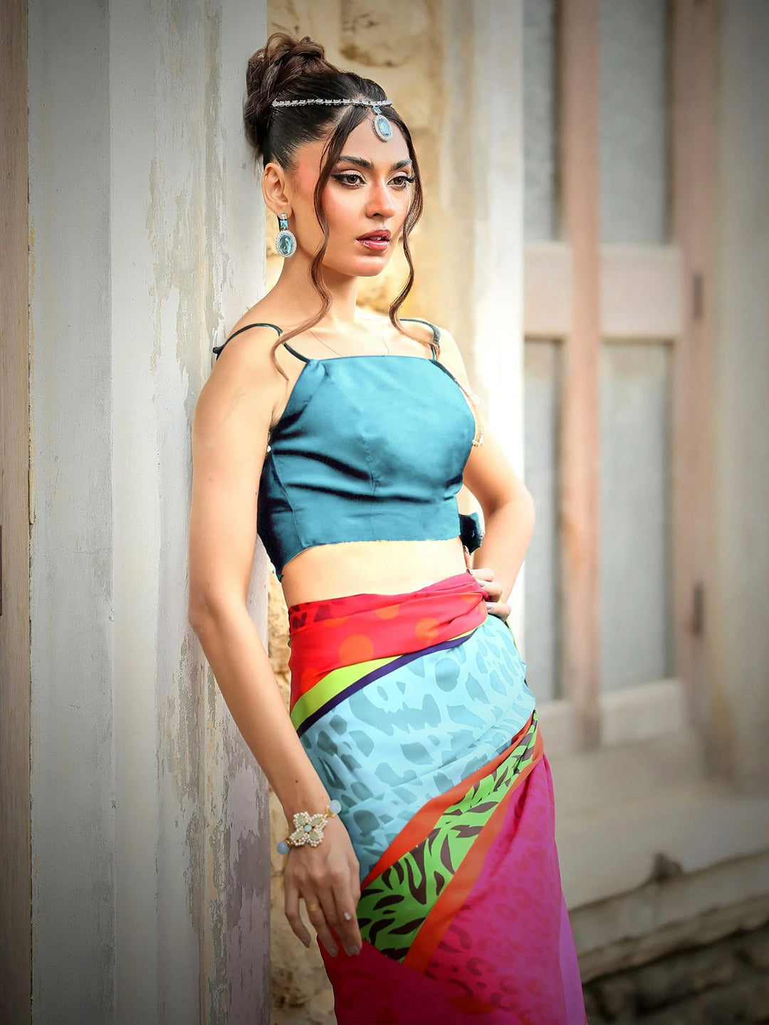 Elegant Satin Silk Saree - Premium Designer Drape