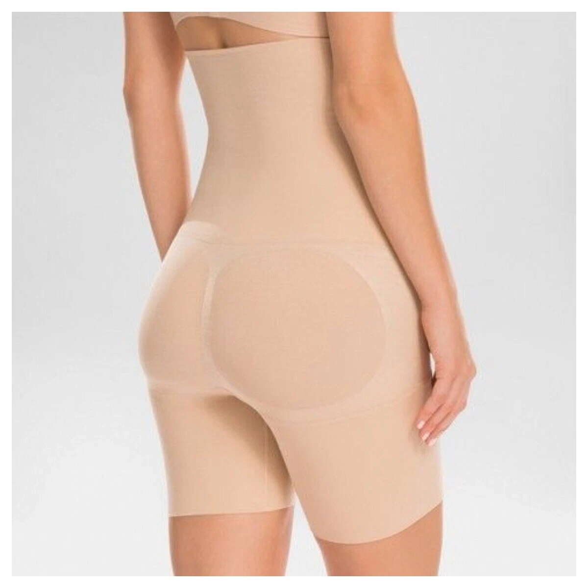Nude Tummy & Thigh Shaper - High-Waist Spandex Body Contouring