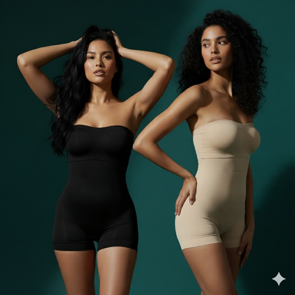 Sculpting Cotton-Spandex Body Shapers Twin Pack - Essential Duo