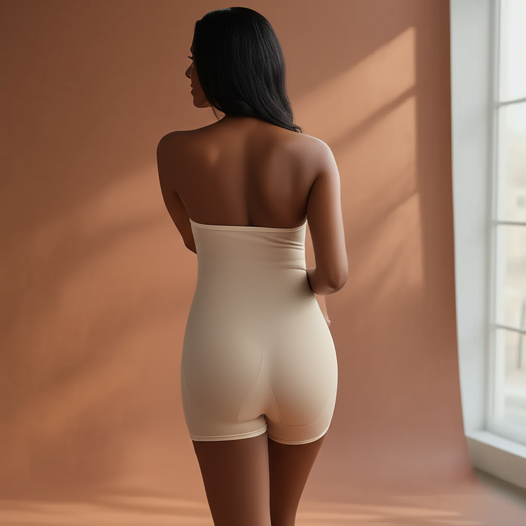 Nude Maternity Shapewear Bodysuit  - Gentle Pregnancy Support
