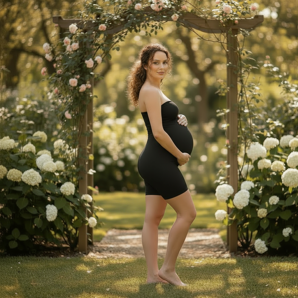 Black Maternity Shapewear Bodyshapewear - Comfortable Pregnancy Support