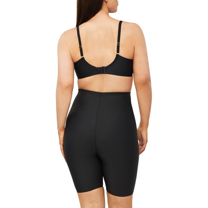 Black High-Waist Shapewear Shorts - Premium Spandex Body Contouring