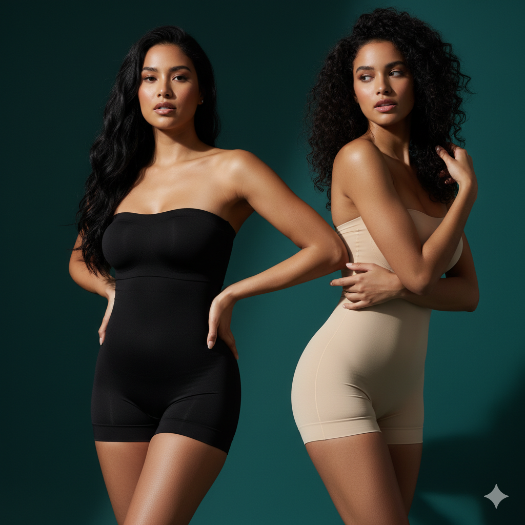 Sculpting Cotton-Spandex Body Shapers Twin Pack - Essential Duo
