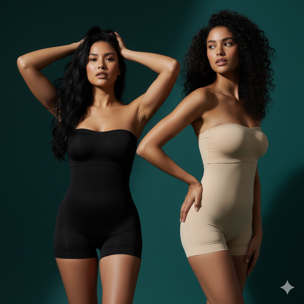 Sculpting Cotton-Spandex Body Shapers Twin Pack - Essential Duo