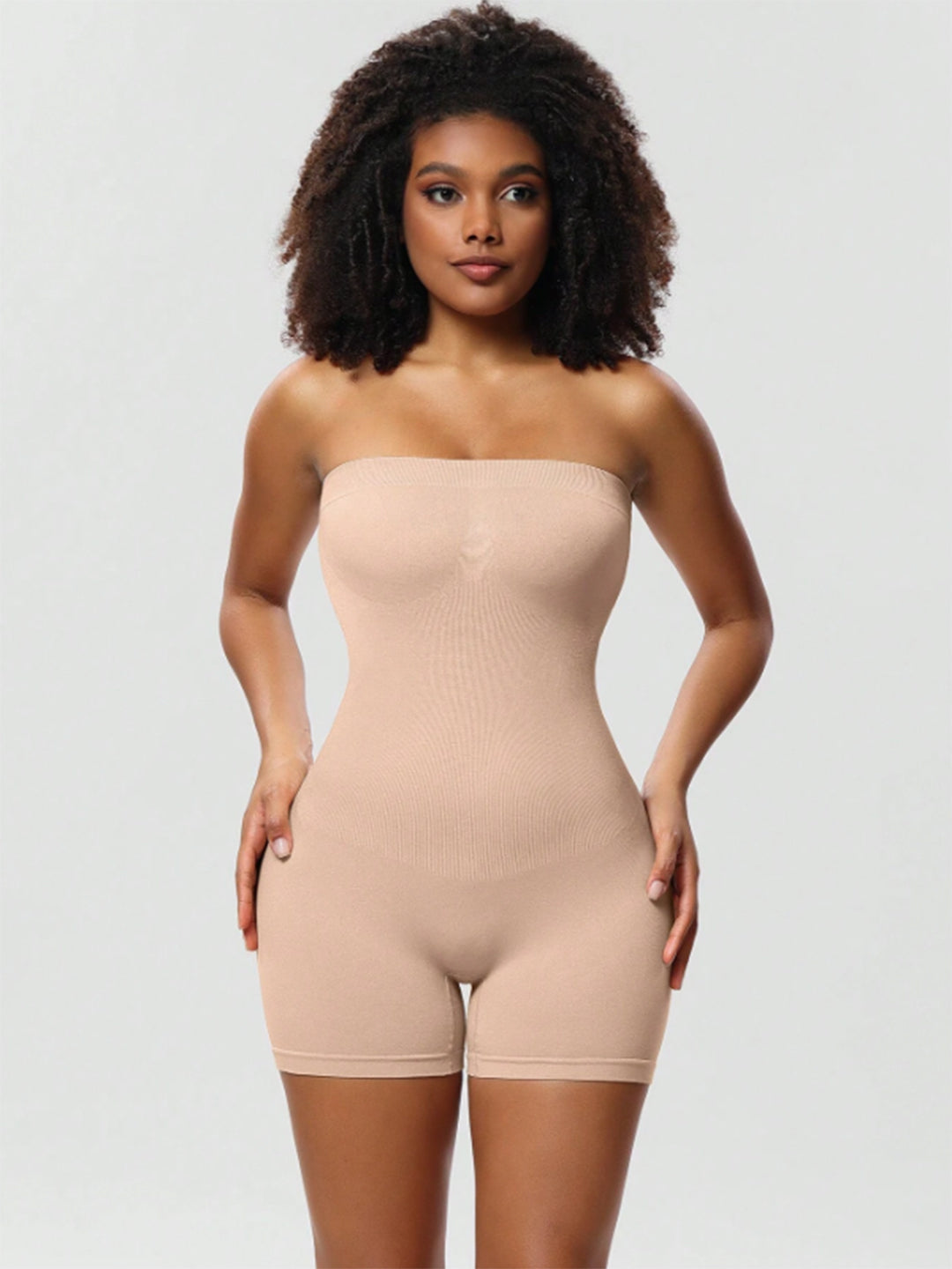 Nude Strapless Bodysuit - Waistline Reducer, Abdomen Flattener & Butt Lift