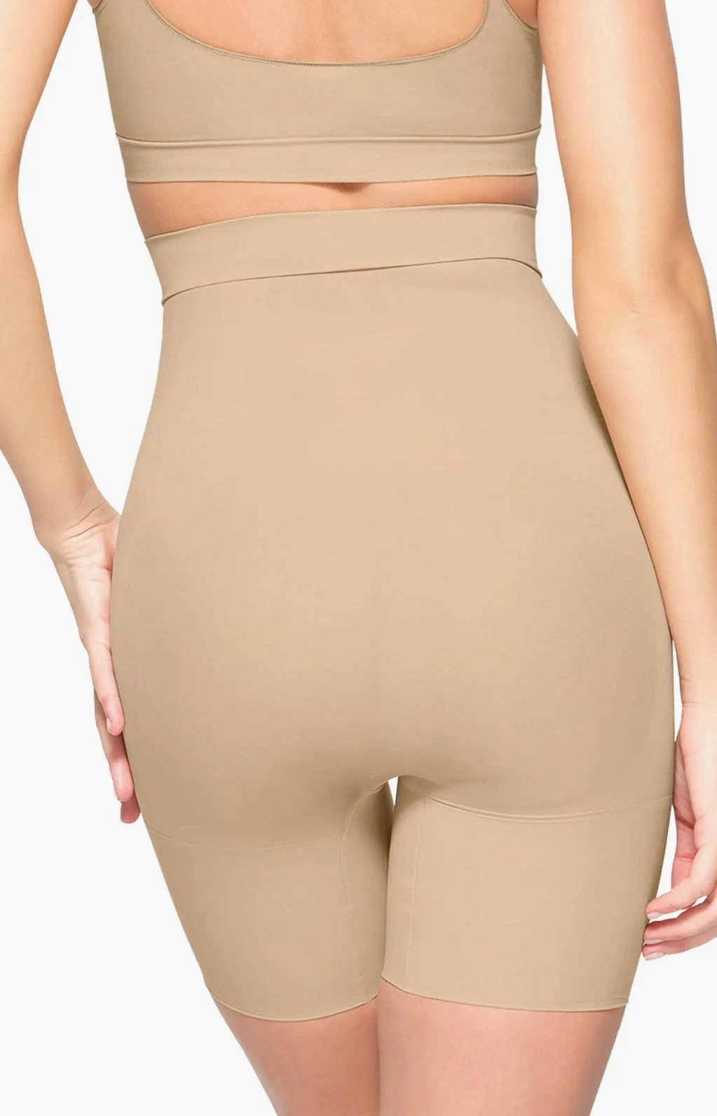 High-Waist Shapewear Shorts - Seamless Body Contouring