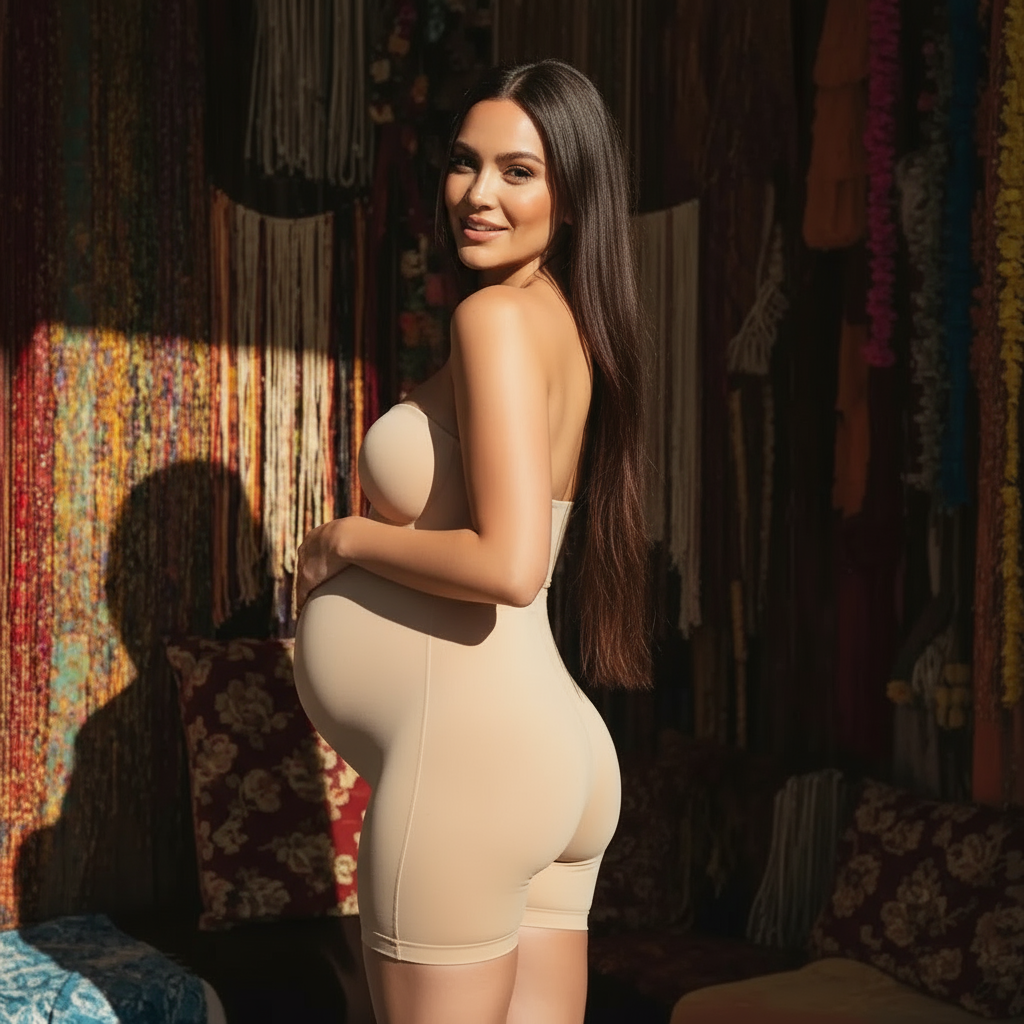 Nude Maternity Shapewear Body Sahpewear - Enhanced Pregnancy Support